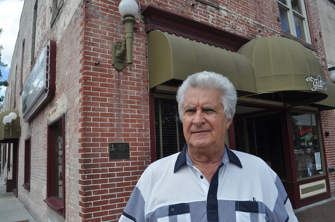Ernie Ritz helped preserve the historic character of Worth's Block, a building that dates back to 1913 and currently serves as the home of the Gator Club.