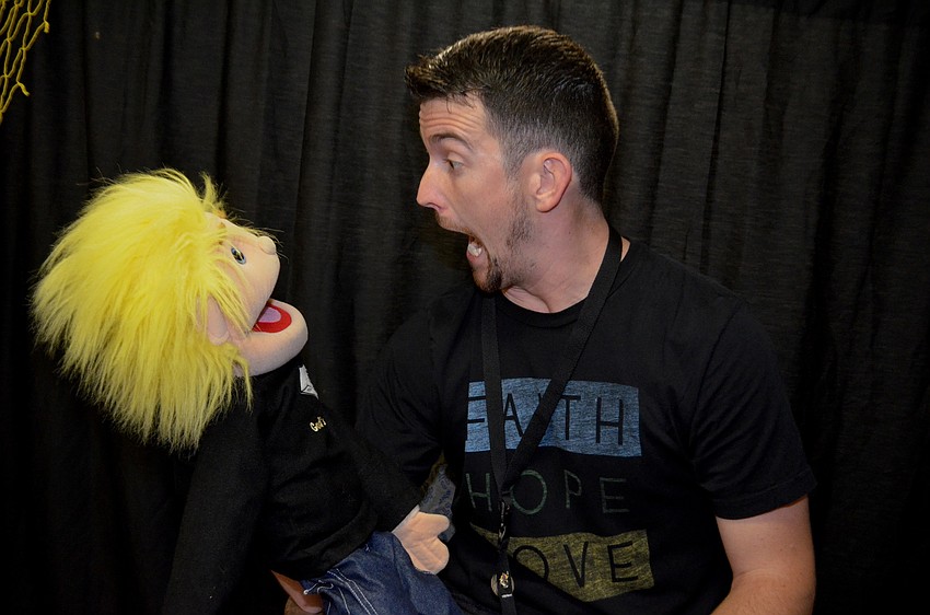 Volunteers, such as Matt Shackelford, came from other nearby churches to assist with camp.