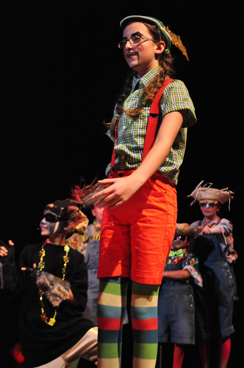 Sarah Freed, as Pinocchio, takes center stage.