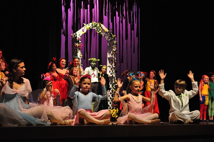 Campers conclude the show after Shrek breaks up Fiona's wedding ceremony with Lord Farquaad.
