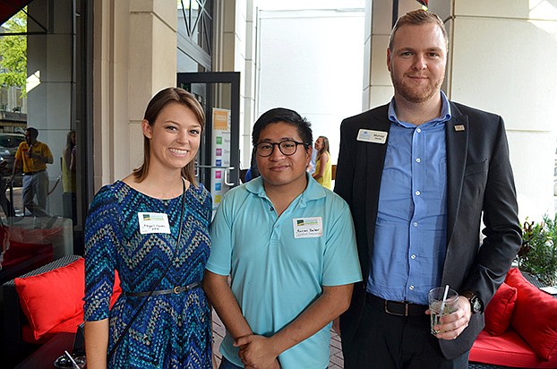Abigail Oakes , Aaron Baker and Murray Devine