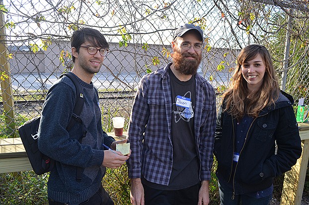 Andrew Theophilopolous, Jason Bennett and Caitlin Burns