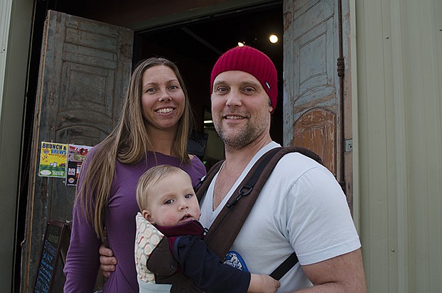Anya Adams with Elias and Roland Graf