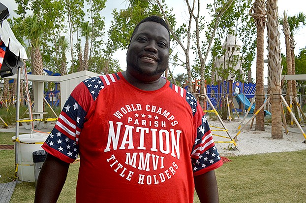 Damie Caines at the Siesta Key VIP fireworks party