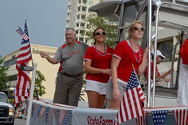 Festival parade  of boats