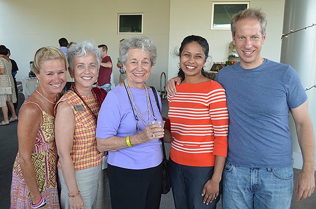 Kay Kwenski, Jan Chester, Norma Kwenski, Suzie Prabhakaran and Grant Boxleitner