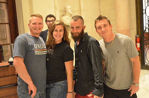 Mike and Annie Stone and Joe Lombardi