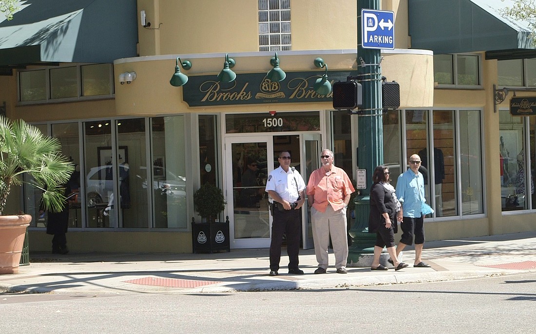Private security guards already monitor some areas of downtown, including Pineapple Square businesses.