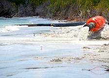 Sand will be pumped 12 hours a day, six days a week onto the north end of the Key.