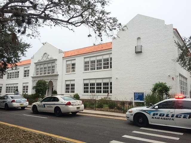 Students have been evacuated and accounted for at Southside Elementary, which was the target of a bomb threat Thursday afternoon. (Courtesy Sarasota Police Department)