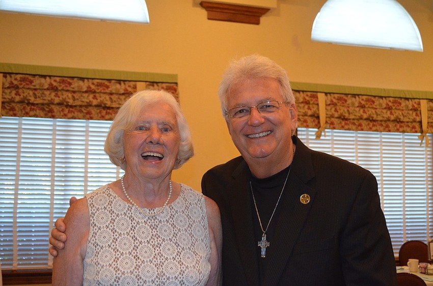 Jo Rita Stevens with rev. Don Roberts