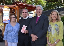 Linda and Rev. Fred Robinson with Bishop Dabney Smith and wife, Mary Wallis.