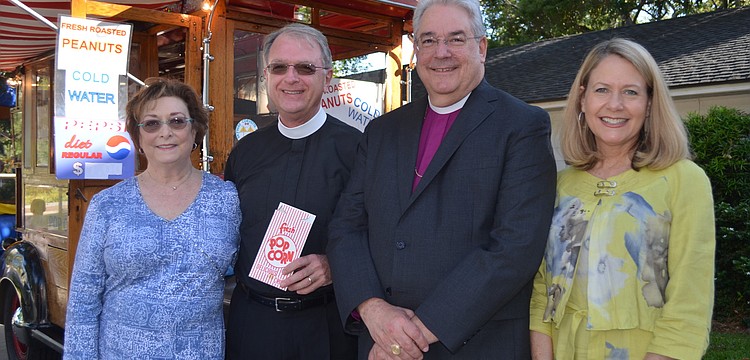 Linda and Rev. Fred Robinson with Bishop Dabney Smith and wife, Mary Wallis.