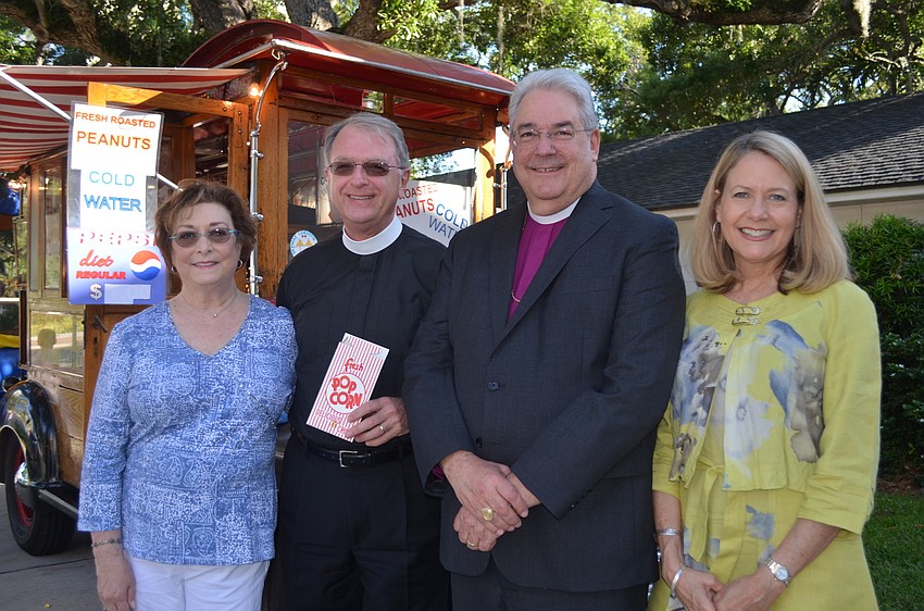 Linda and Rev. Fred Robinson with Bishop Dabney Smith and wife, Mary Wallis.