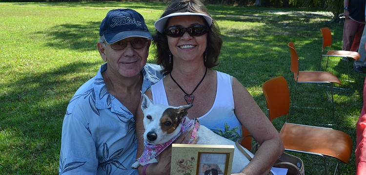 Bob and Carolyn Fuccis with Miss Daisy