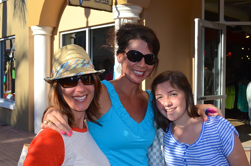 Sharon Noel enjoys a girls' day with Nichole Stetson and her daughter, Adrienne.