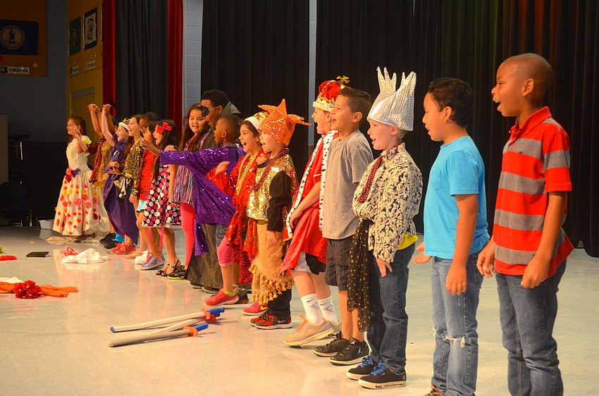 Students in Maria Barringhaus third-grade class performed 