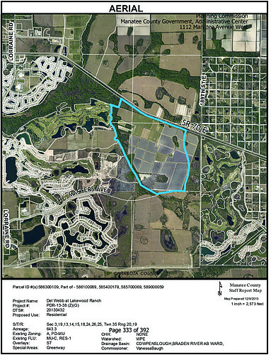 Del Webb at Lakewood Ranch will feature 1,500 homes on 643 acres, if approved by the Manatee County Board of County Commissioners June 5.