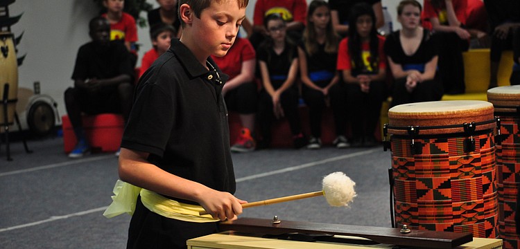 Children performed on a variety of instruments.