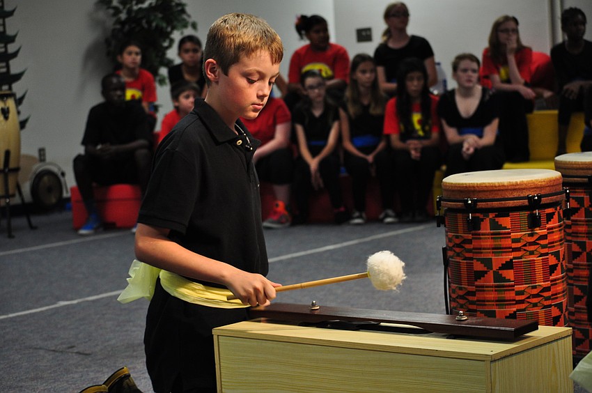 Children performed on a variety of instruments.