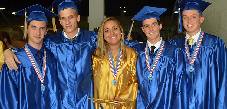 Ian Weintraub, Thomas Rocks, Alexis Threet, Cody Russell and Truett Whitehead