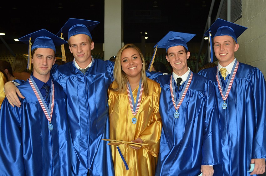 Ian Weintraub, Thomas Rocks, Alexis Threet, Cody Russell and Truett Whitehead