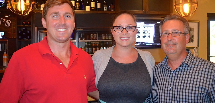 Doug McDuffie, Gabriele Vest and Marc Simms enjoy meeting new friends.