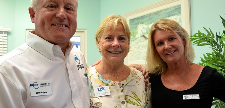 John Wojtyna, Aqua Plumbing and Air, Gail Loefgren, Longboat Key Chamber of Commerce, and Lissy LaFlamme, Wagner Realty