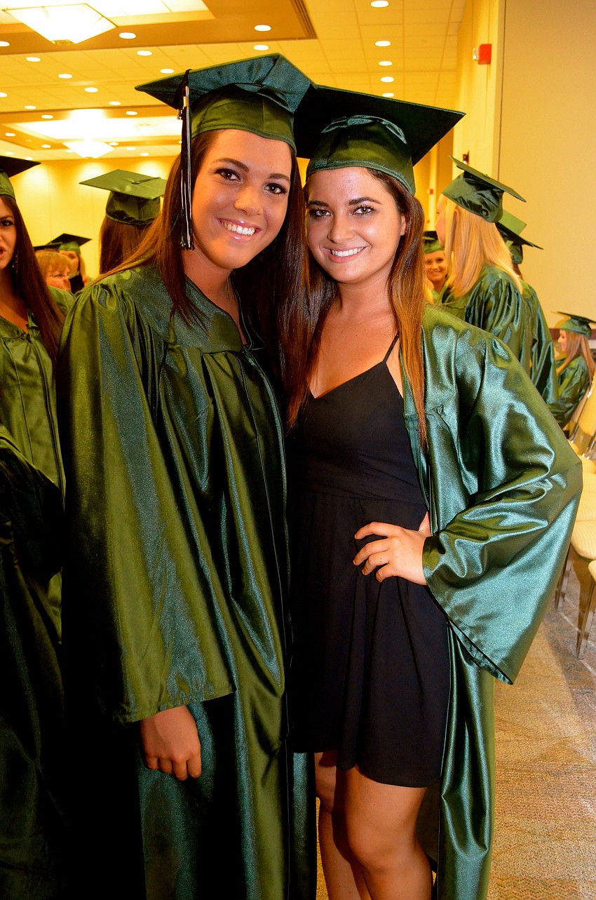 Monica Clifford and Brianna Bevelock enjoy girl time.
