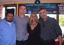 "Catching Hell" cast mates Jamie Kerns, Danyar Khaiboulin, Lisa Rollins and James Butler
