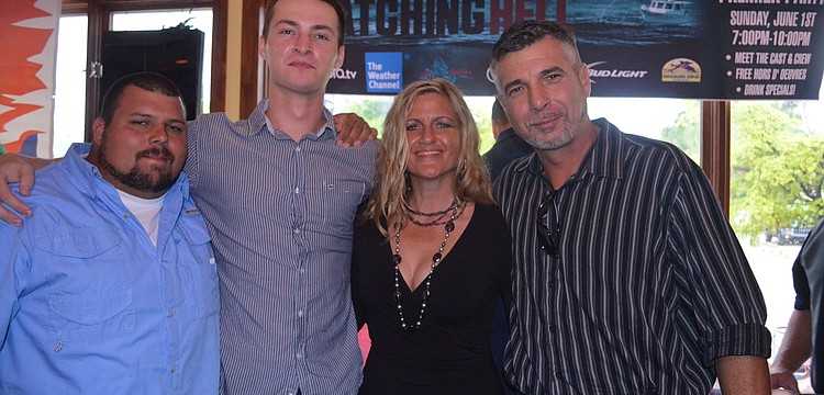 "Catching Hell" cast mates Jamie Kerns, Danyar Khaiboulin, Lisa Rollins and James Butler