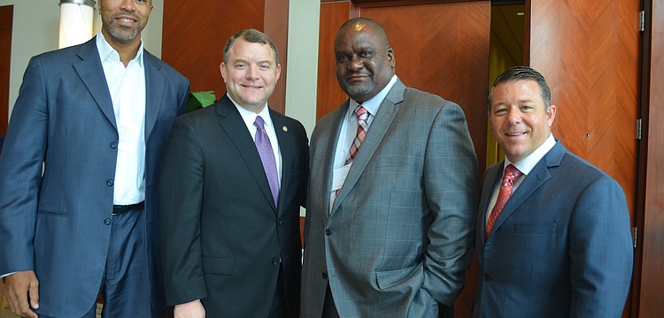 David Griffin, Florida Senator Rob Bradley, James Harris and Florida Network Chairman Chris Dudley