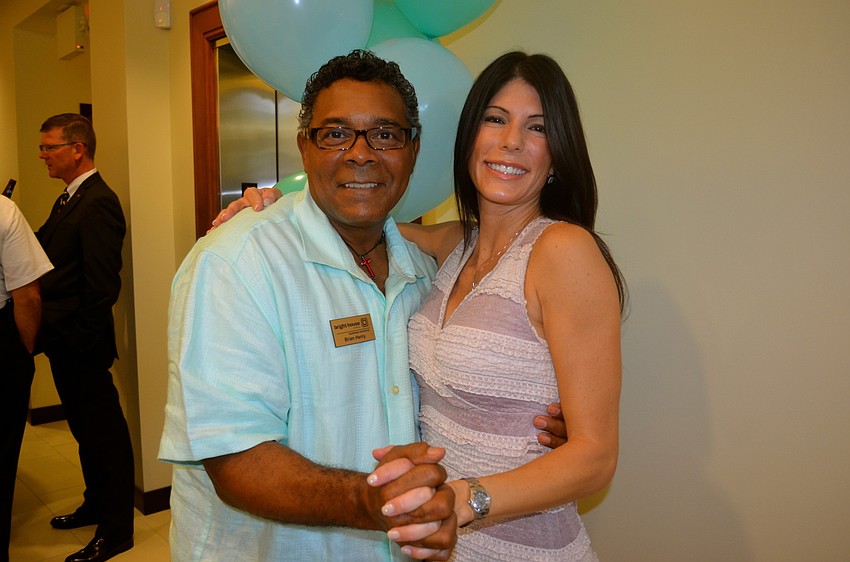 Brian Henly and Jennifer McKinnon share a dance.