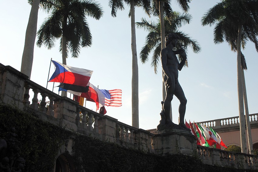 The flags of the countries with athletes participating in the 2014 Modern Pentathlon World Cup Final