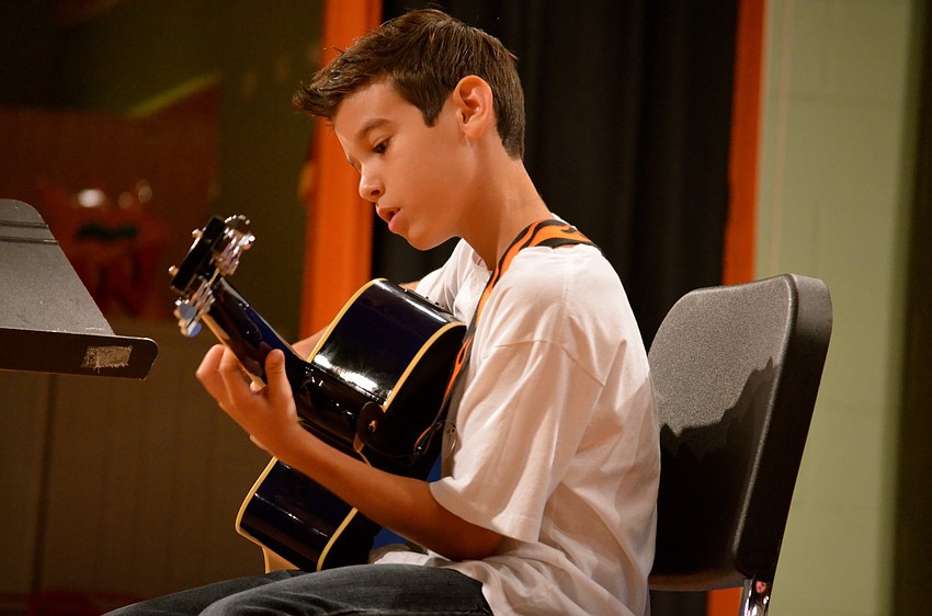 Jonathan Bartik plays his rendition of Led Zeppelin's 