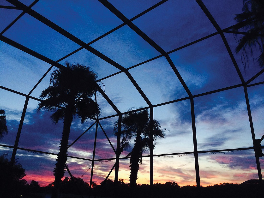 Jeannie Harvey submitted this sunrise photo, taken from her lanai in Waterlefe.