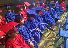 Thirty-four Kiddie Academy of Lakewood Ranch voluntary prekindergarten students officially moved up a grade during a graduation ceremony June 4.