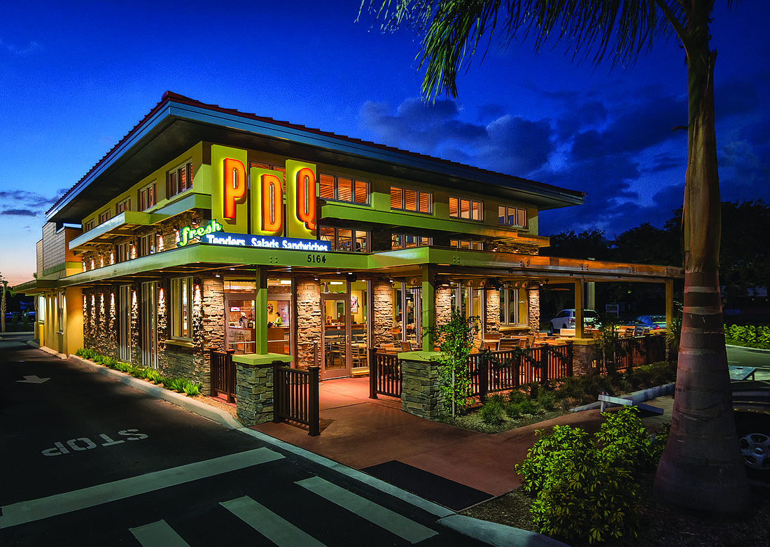 The 10-acre space, located on the northeast corner of Caruso Road and State Road 70, will eventually be home a PDQ restaurant. A typical PDQ restaurant is shown above. (Photo courtesy Michael Payne Photography)