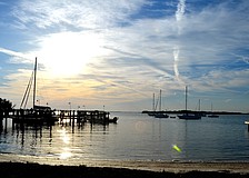 The early morning sun shines on the waters of Longboat Keyâ€™s north end.