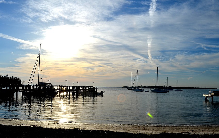 The early morning sun shines on the waters of Longboat Keyâ€™s north end.