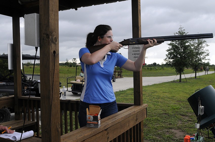 Myakka City resident Dixie Cline has been out to Ancient Oaks Gun Club several times since it opened.