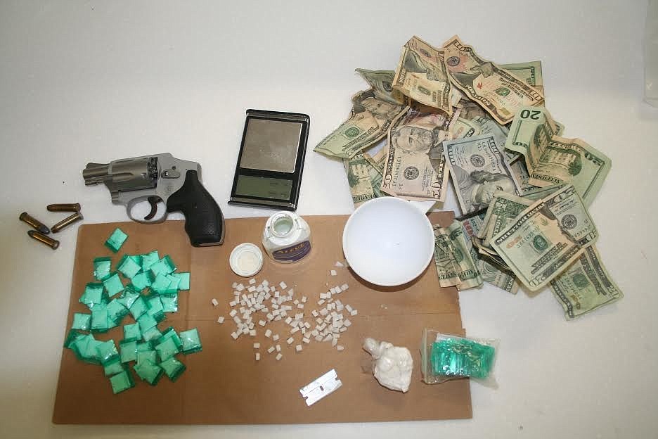 Local authorities found drugs, $525 in cash and a .38 caliber revolver at the home of 26-year-old Jeremy Cray while executing a search warrant Wednesday.