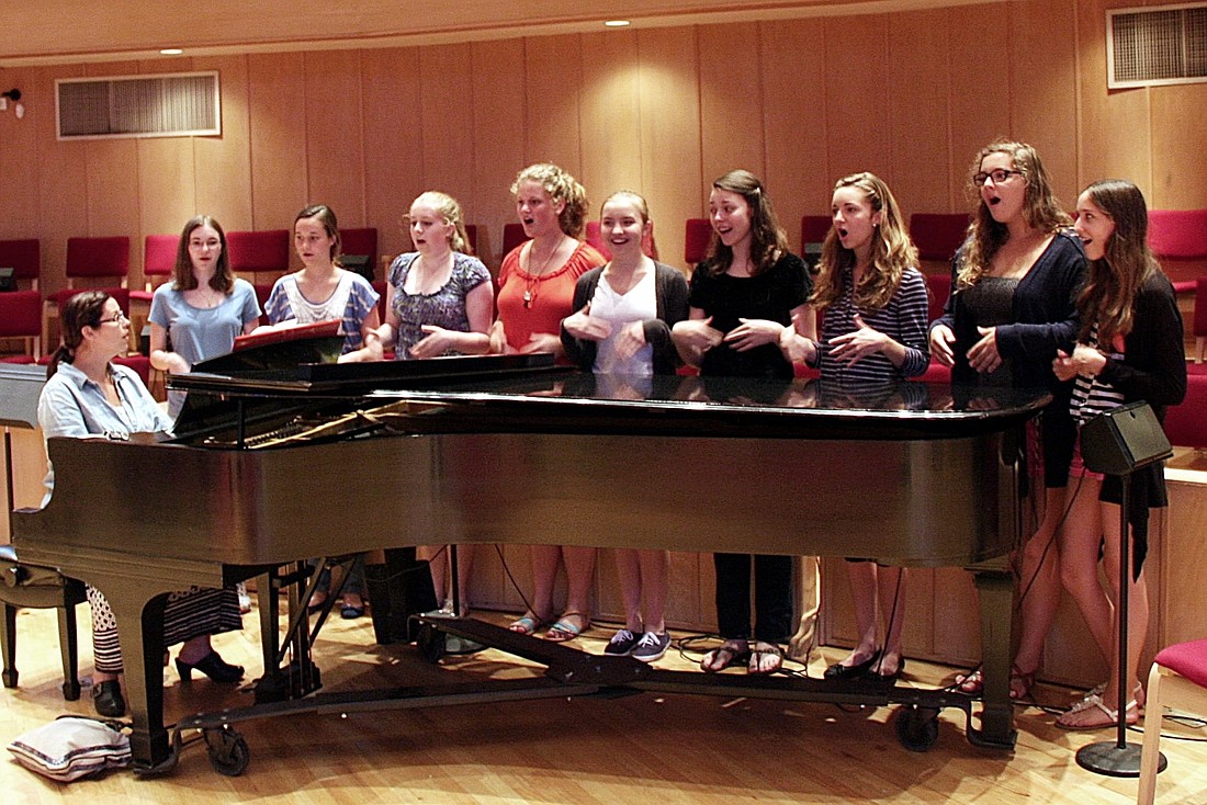 The chamber group rehearses for the tour (Courtesy photo)