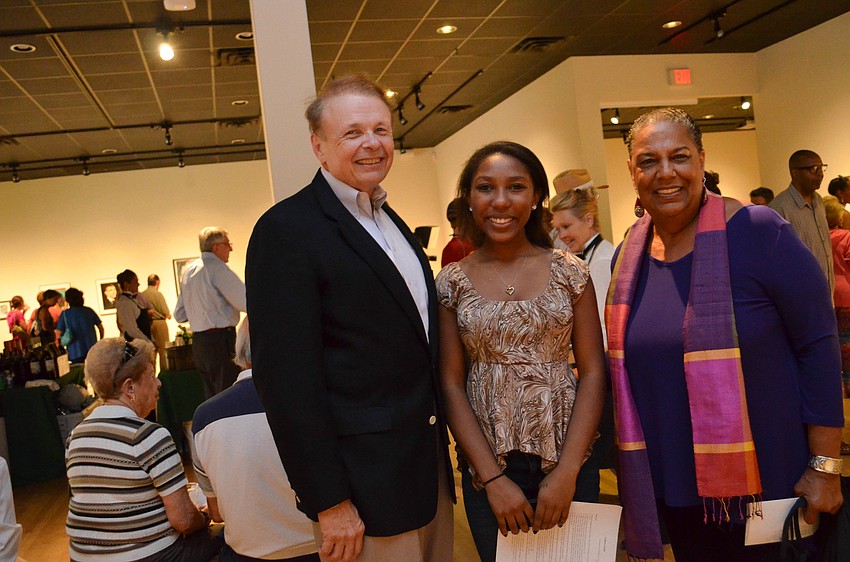 Larry Thompson, Amara Merritt and Michelle Redwine