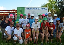 The early morning community service was the debutantes' "one-day service" project.