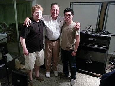 Rob Satori (middle) with Thomas Stuart (left) and Chung Yoo (right). Courtesy photo.