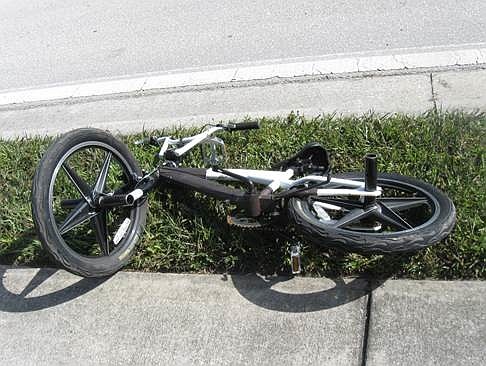 This bicycle was located on the side of the road. Courtesy photo.
