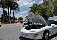 The public checked out a variety of classic cars.