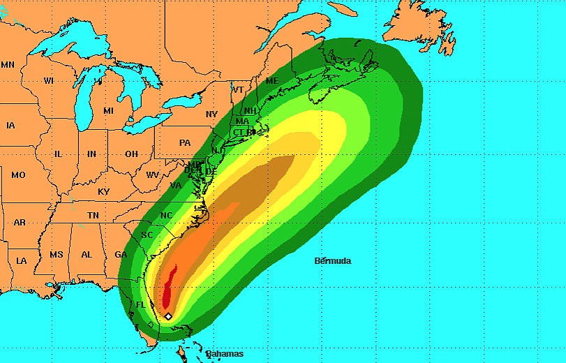 The National Weather Center expects Tropical Storm Arthur to develop into a tropical storm Tuesday.