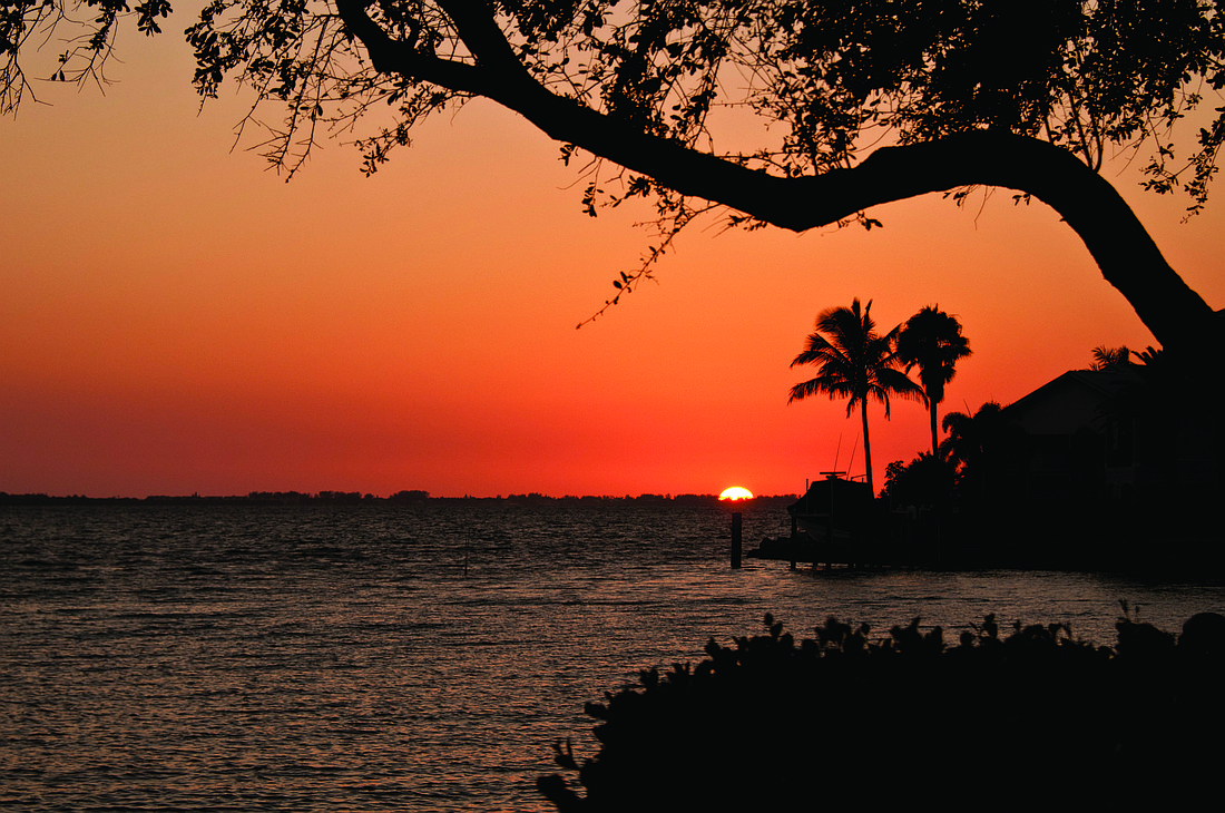 East County resident Mary Nell Moore submitted this sunset photo, taken overlooking Sarasota Bay.